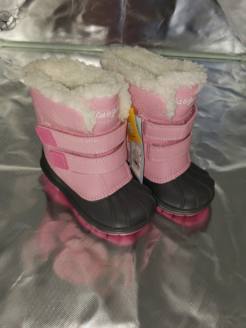 Toddler Denver Winter Boots - Cat & Jack Light Pink size7
